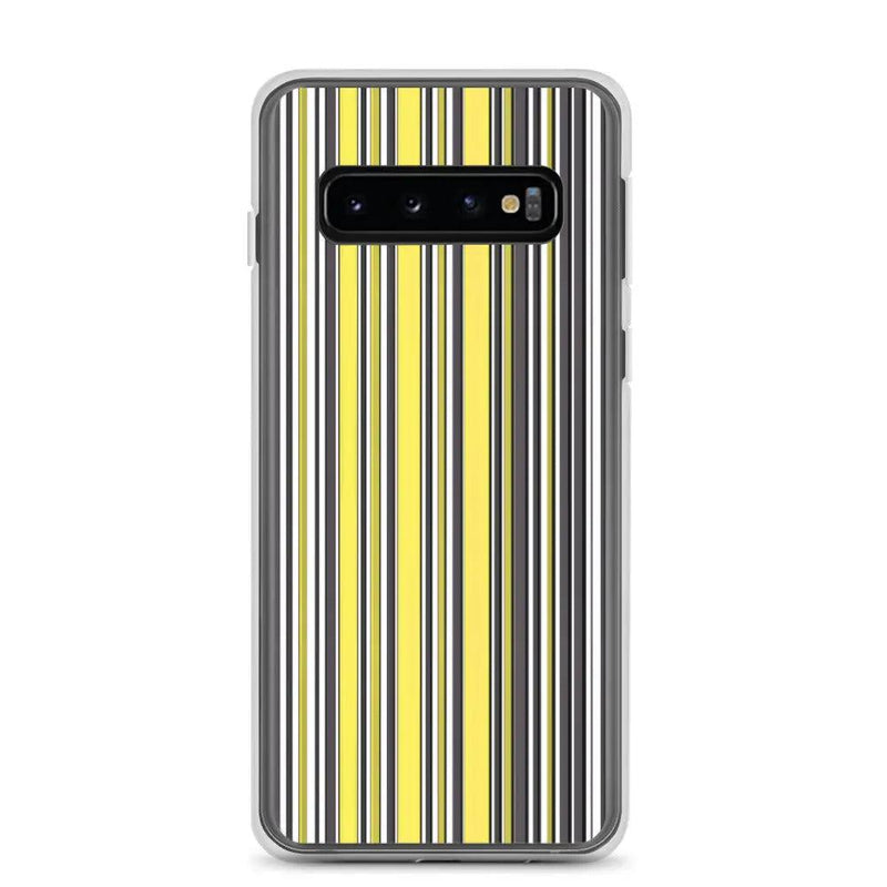 Load image into Gallery viewer, Colorful Yellow Striped Style Flexible Clear Samsung Case Bump Resistant Corners CREATIVETECH