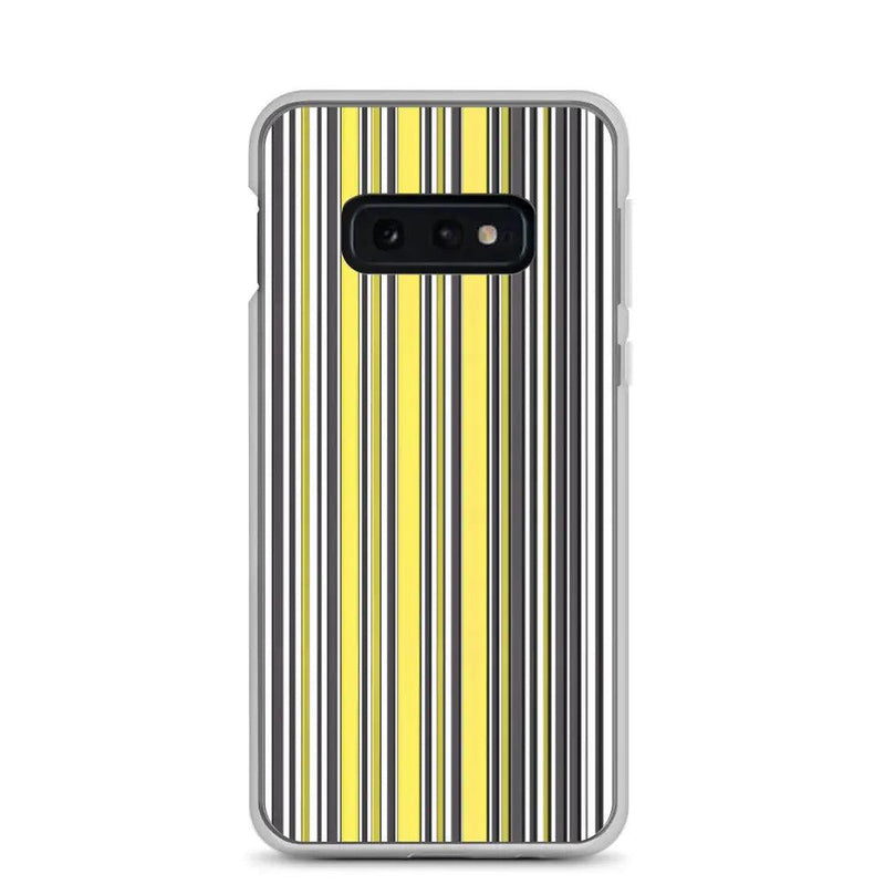 Load image into Gallery viewer, Colorful Yellow Striped Style Flexible Clear Samsung Case Bump Resistant Corners CREATIVETECH