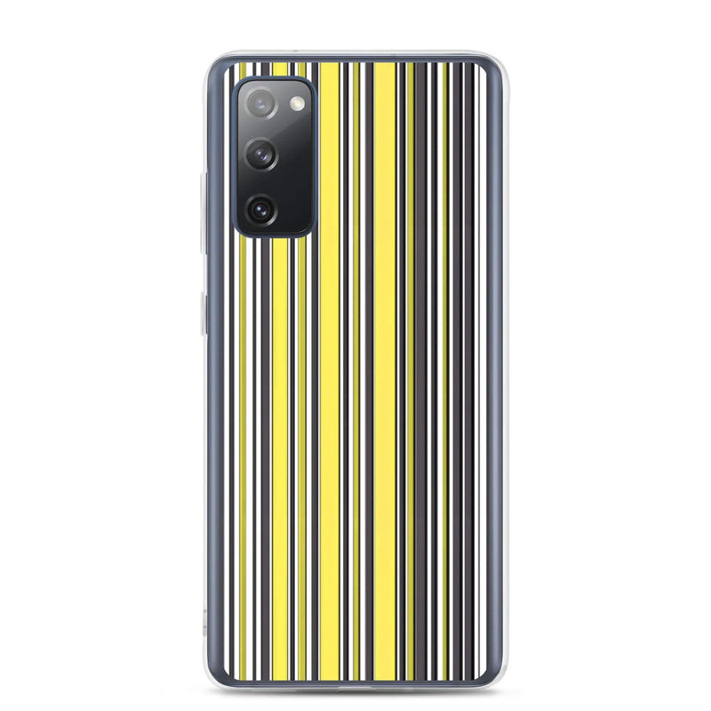 Load image into Gallery viewer, Colorful Yellow Striped Style Flexible Clear Samsung Case Bump Resistant Corners CREATIVETECH