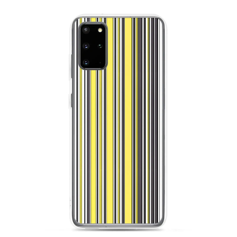 Load image into Gallery viewer, Colorful Yellow Striped Style Flexible Clear Samsung Case Bump Resistant Corners CREATIVETECH