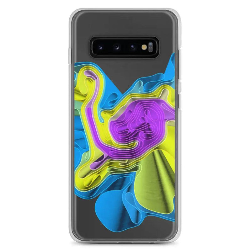 Load image into Gallery viewer, Cool Colorful Waves Flexible Clear Samsung Case Bump Resistant Corners CREATIVETECH