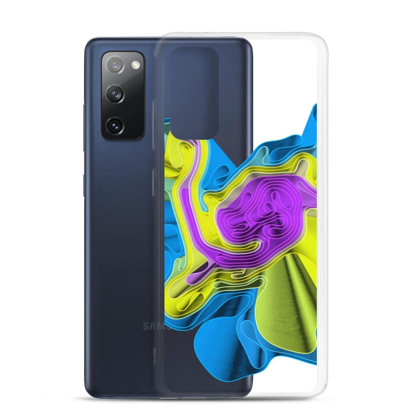 Load image into Gallery viewer, Cool Colorful Waves Flexible Clear Samsung Case Bump Resistant Corners CREATIVETECH