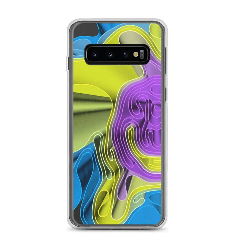 Load image into Gallery viewer, Cool Colorful Waves Variation Flexible Clear Samsung Case Bump Resistant Corners CREATIVETECH