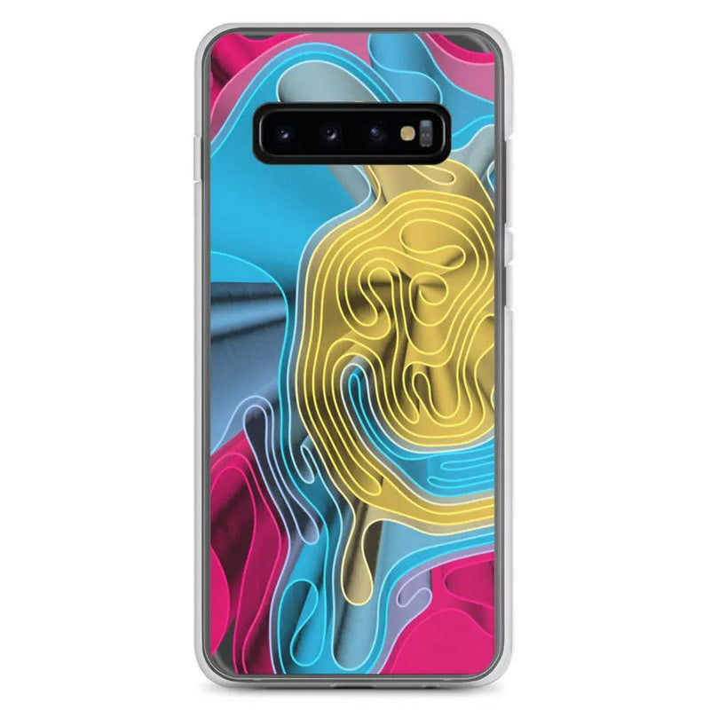 Load image into Gallery viewer, Cool Colorful Waves Variation Flexible Clear Samsung Case Bump Resistant Corners CREATIVETECH