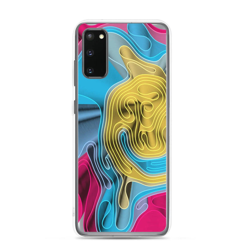 Load image into Gallery viewer, Cool Colorful Waves Variation Flexible Clear Samsung Case Bump Resistant Corners CREATIVETECH
