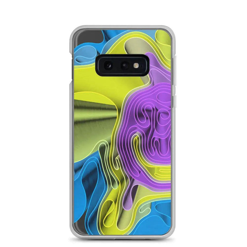 Load image into Gallery viewer, Cool Colorful Waves Variation Flexible Clear Samsung Case Bump Resistant Corners CREATIVETECH