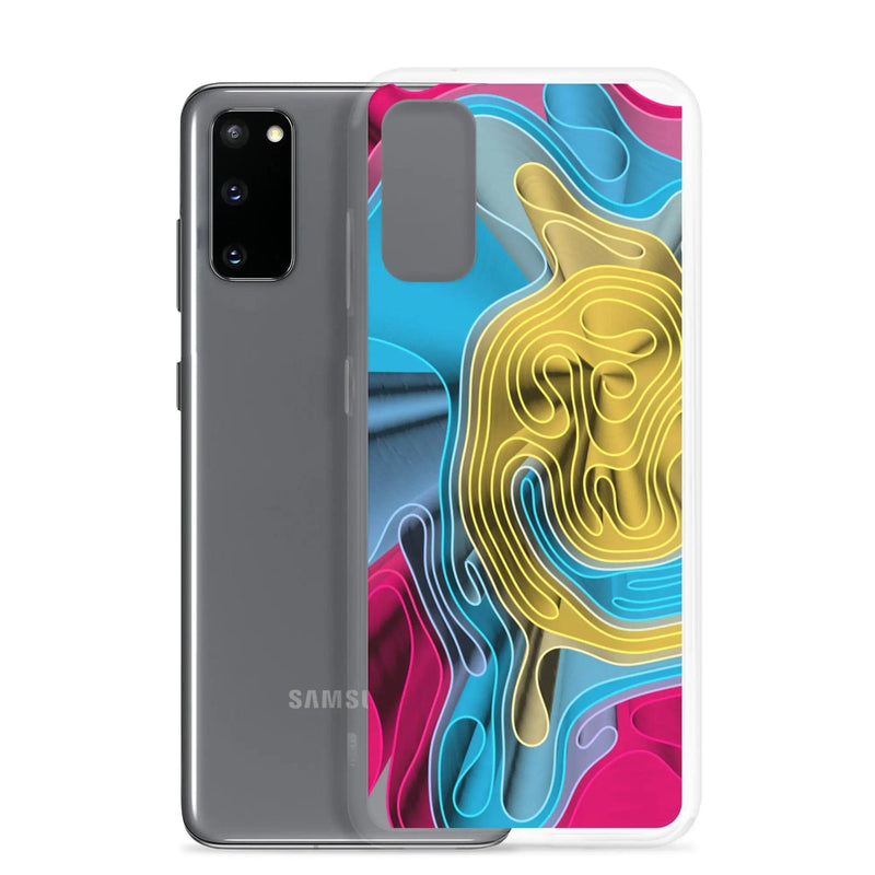 Load image into Gallery viewer, Cool Colorful Waves Variation Flexible Clear Samsung Case Bump Resistant Corners CREATIVETECH