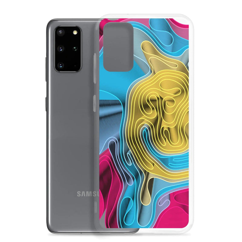 Load image into Gallery viewer, Cool Colorful Waves Variation Flexible Clear Samsung Case Bump Resistant Corners CREATIVETECH