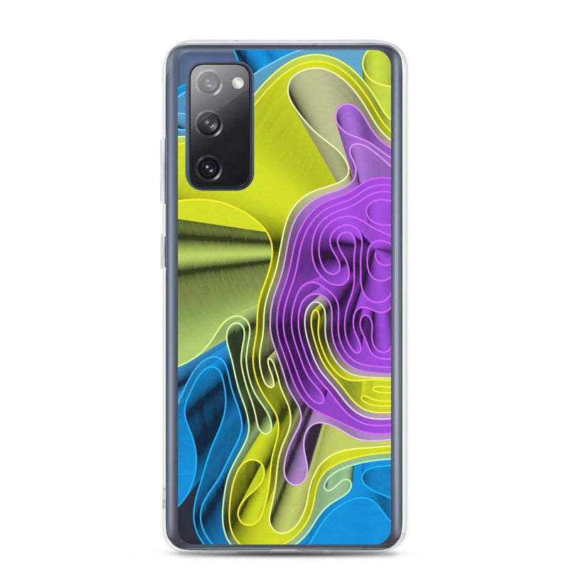 Load image into Gallery viewer, Cool Colorful Waves Variation Flexible Clear Samsung Case Bump Resistant Corners CREATIVETECH