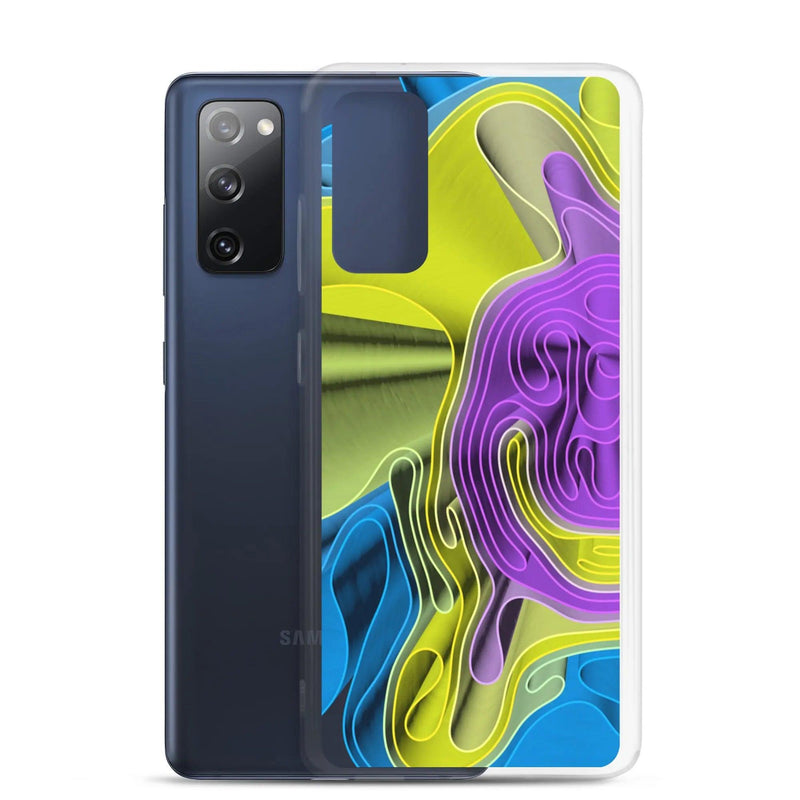 Load image into Gallery viewer, Cool Colorful Waves Variation Flexible Clear Samsung Case Bump Resistant Corners CREATIVETECH