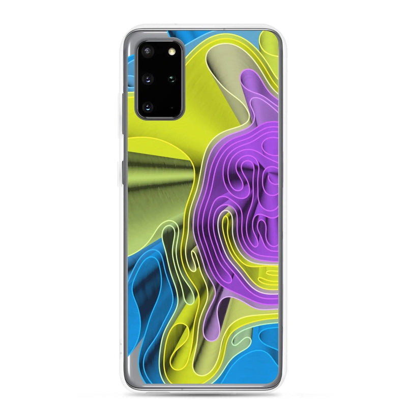 Load image into Gallery viewer, Cool Colorful Waves Variation Flexible Clear Samsung Case Bump Resistant Corners CREATIVETECH