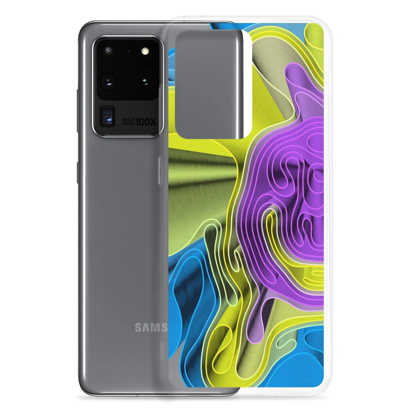 Load image into Gallery viewer, Cool Colorful Waves Variation Flexible Clear Samsung Case Bump Resistant Corners CREATIVETECH