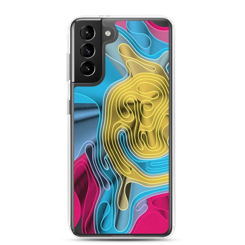 Load image into Gallery viewer, Cool Colorful Waves Variation Flexible Clear Samsung Case Bump Resistant Corners CREATIVETECH