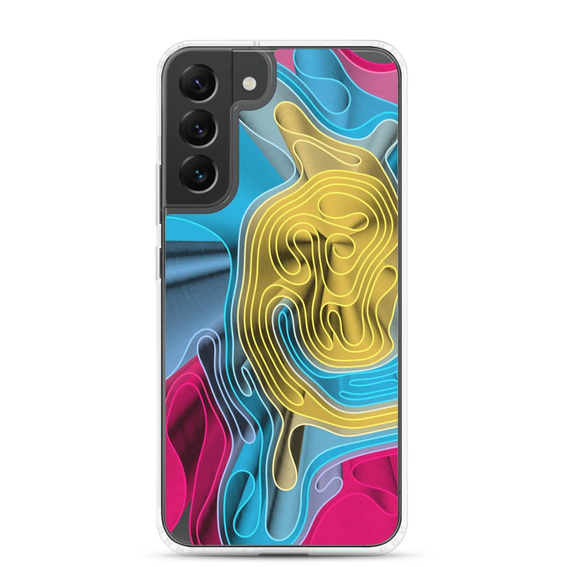Load image into Gallery viewer, Cool Colorful Waves Variation Flexible Clear Samsung Case Bump Resistant Corners CREATIVETECH
