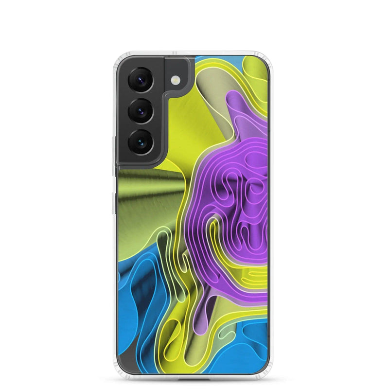 Load image into Gallery viewer, Cool Colorful Waves Variation Flexible Clear Samsung Case Bump Resistant Corners CREATIVETECH