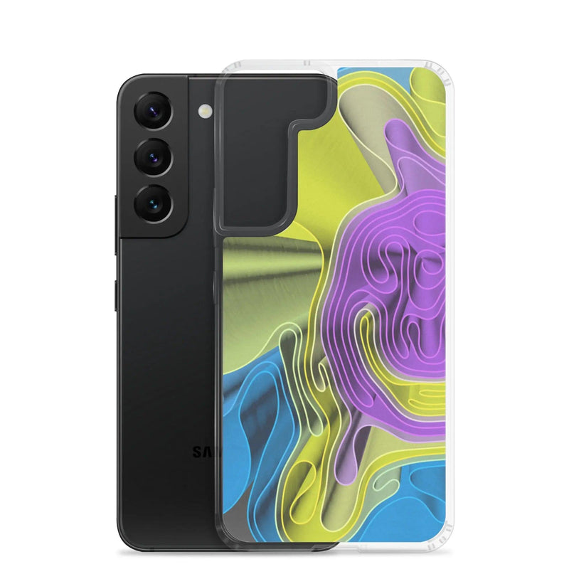 Load image into Gallery viewer, Cool Colorful Waves Variation Flexible Clear Samsung Case Bump Resistant Corners CREATIVETECH