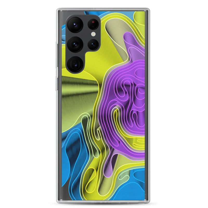 Load image into Gallery viewer, Cool Colorful Waves Variation Flexible Clear Samsung Case Bump Resistant Corners CREATIVETECH