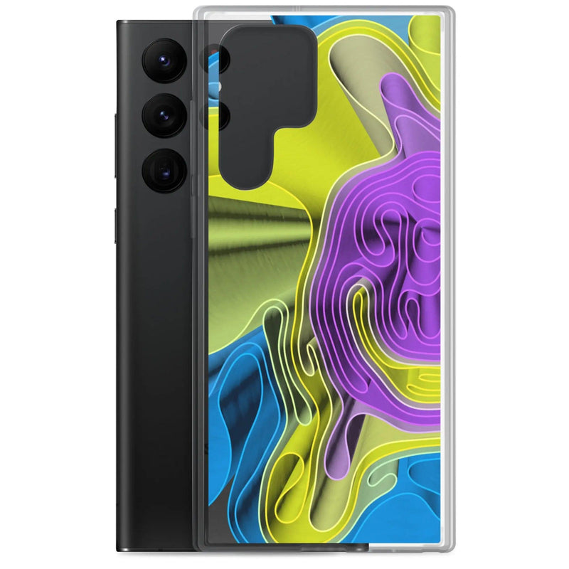 Load image into Gallery viewer, Cool Colorful Waves Variation Flexible Clear Samsung Case Bump Resistant Corners CREATIVETECH