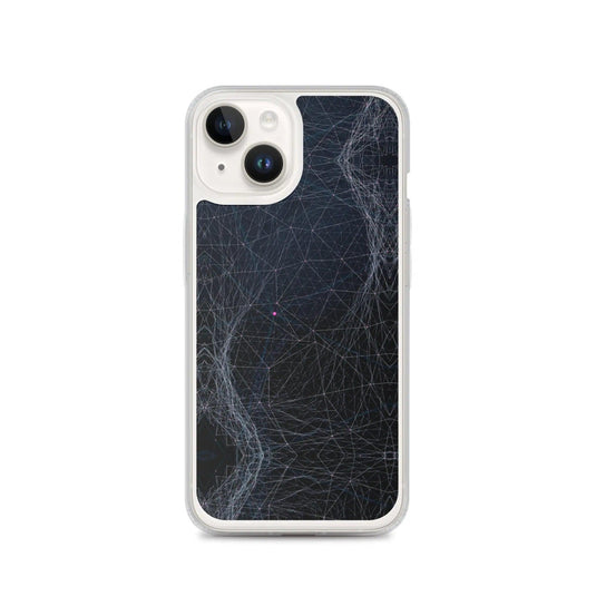 Dark Cyber Polygon Flexible Clear iPhone Case Bump Resistant Corners CREATIVETECH