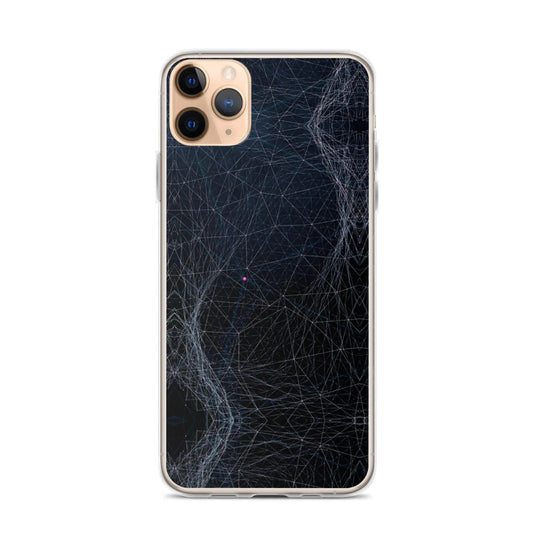 Dark Cyber Polygon Flexible Clear iPhone Case Bump Resistant Corners CREATIVETECH