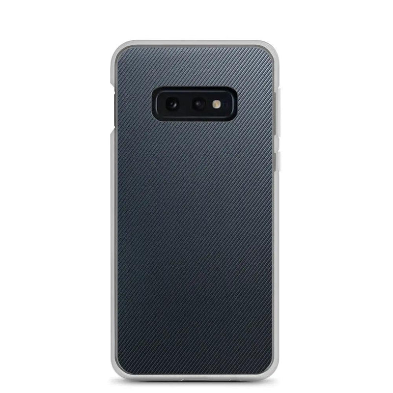 Load image into Gallery viewer, Dark Grey Black Striped Industrial Rubber Flexible Clear Samsung Case Bump Resistant Corners CREATIVETECH