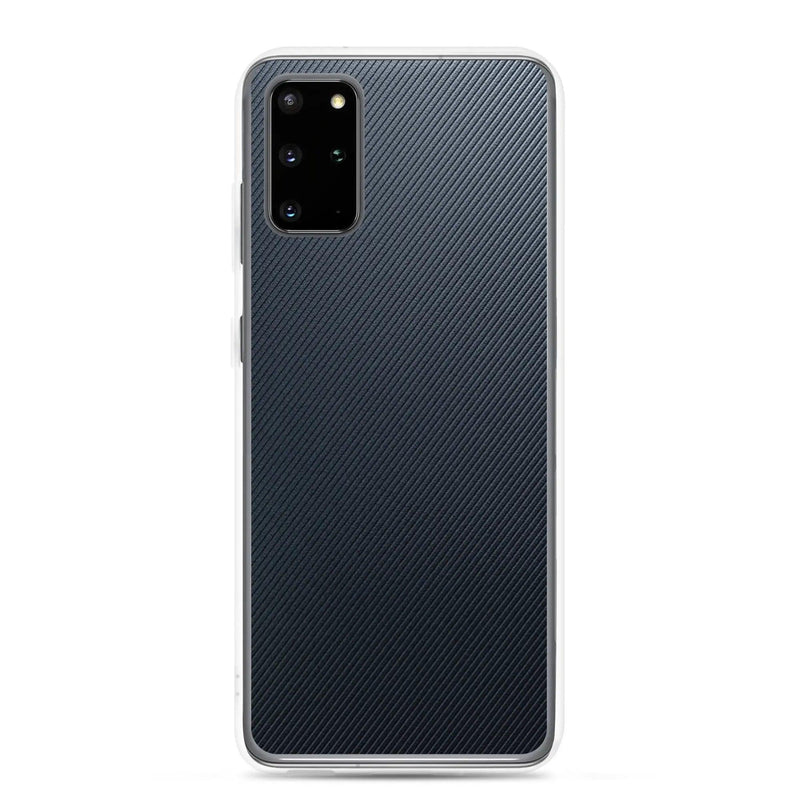 Load image into Gallery viewer, Dark Grey Black Striped Industrial Rubber Flexible Clear Samsung Case Bump Resistant Corners CREATIVETECH