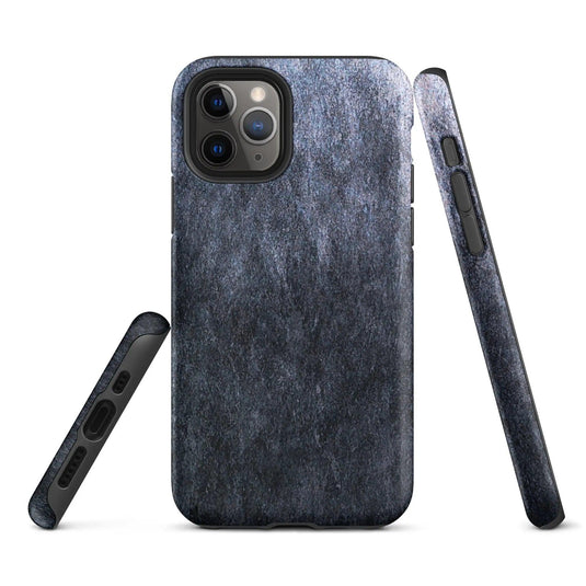 Dark Grey Industrial Stone Double Layered Impact Resistant Tough iPhone Case 3D Wrap Matte or Glossy Finish CREATIVETECH