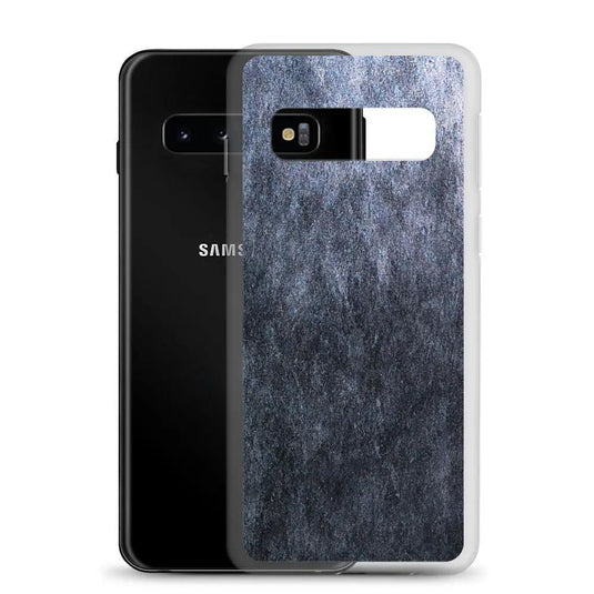 Dark Grey Industrial Stone Flexible Clear Samsung Case Bump Resistant Corners CREATIVETECH