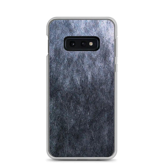 Dark Grey Industrial Stone Flexible Clear Samsung Case Bump Resistant Corners CREATIVETECH