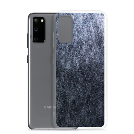 Dark Grey Industrial Stone Flexible Clear Samsung Case Bump Resistant Corners CREATIVETECH