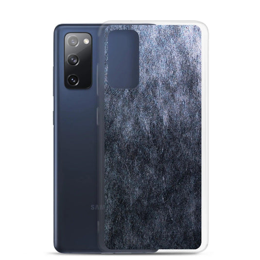 Dark Grey Industrial Stone Flexible Clear Samsung Case Bump Resistant Corners CREATIVETECH