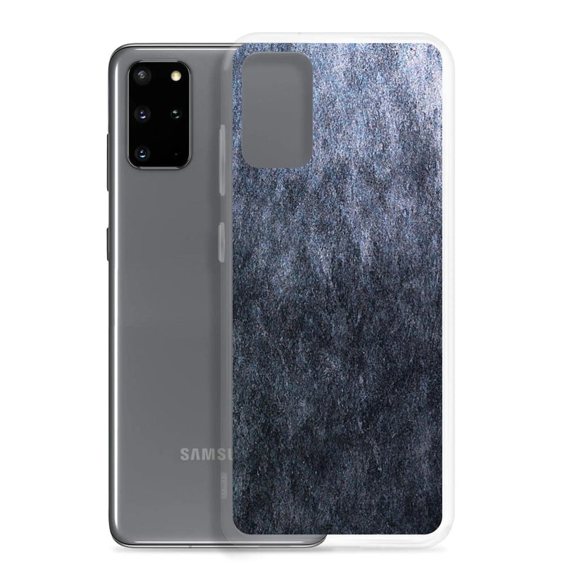 Load image into Gallery viewer, Dark Grey Industrial Stone Flexible Clear Samsung Case Bump Resistant Corners CREATIVETECH