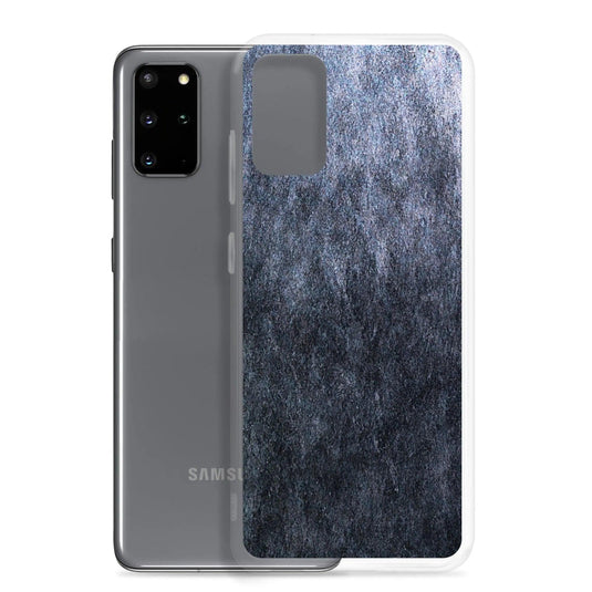 Dark Grey Industrial Stone Flexible Clear Samsung Case Bump Resistant Corners CREATIVETECH