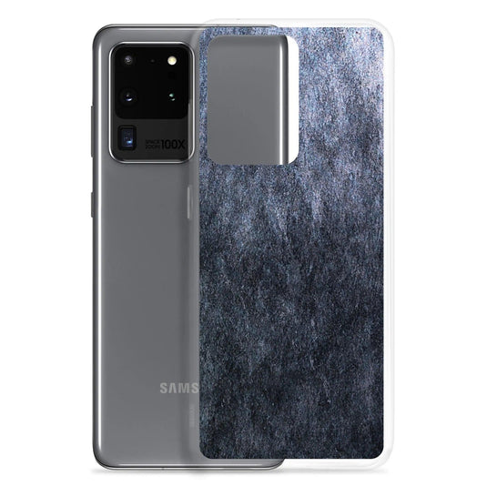 Dark Grey Industrial Stone Flexible Clear Samsung Case Bump Resistant Corners CREATIVETECH