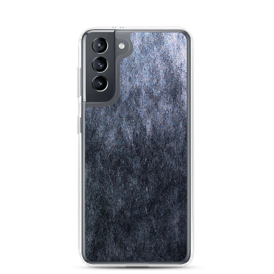 Dark Grey Industrial Stone Flexible Clear Samsung Case Bump Resistant Corners CREATIVETECH