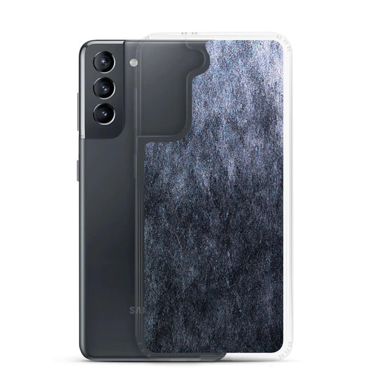 Dark Grey Industrial Stone Flexible Clear Samsung Case Bump Resistant Corners CREATIVETECH