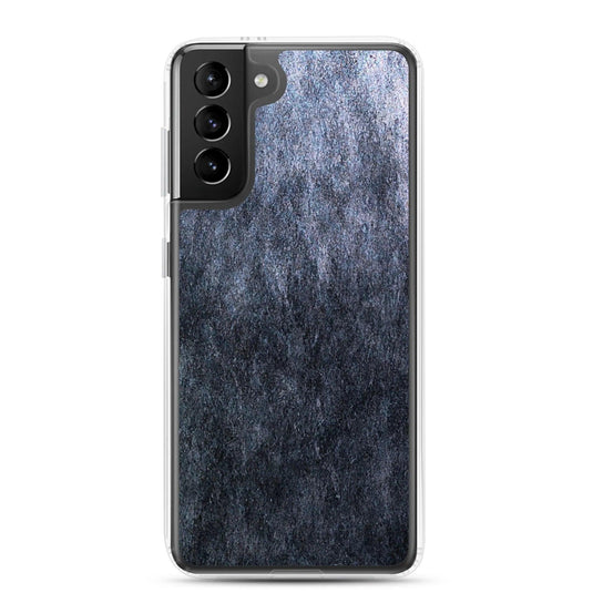 Dark Grey Industrial Stone Flexible Clear Samsung Case Bump Resistant Corners CREATIVETECH
