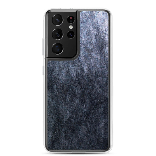 Dark Grey Industrial Stone Flexible Clear Samsung Case Bump Resistant Corners CREATIVETECH