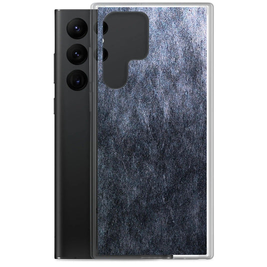 Dark Grey Industrial Stone Flexible Clear Samsung Case Bump Resistant Corners CREATIVETECH