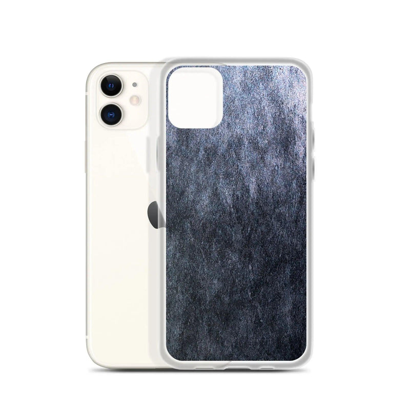 Load image into Gallery viewer, Dark Grey Metal Stone Industrial Style Flexible Clear iPhone Case Bump Resistant Corners CREATIVETECH
