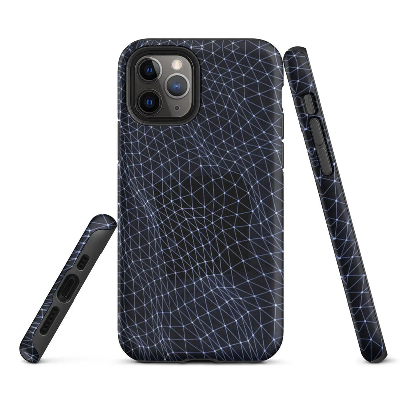 Load image into Gallery viewer, Dark Polygon Double Layered Impact Resistant Tough iPhone Case 3D Wrap Matte or Glossy Finish CREATIVETECH