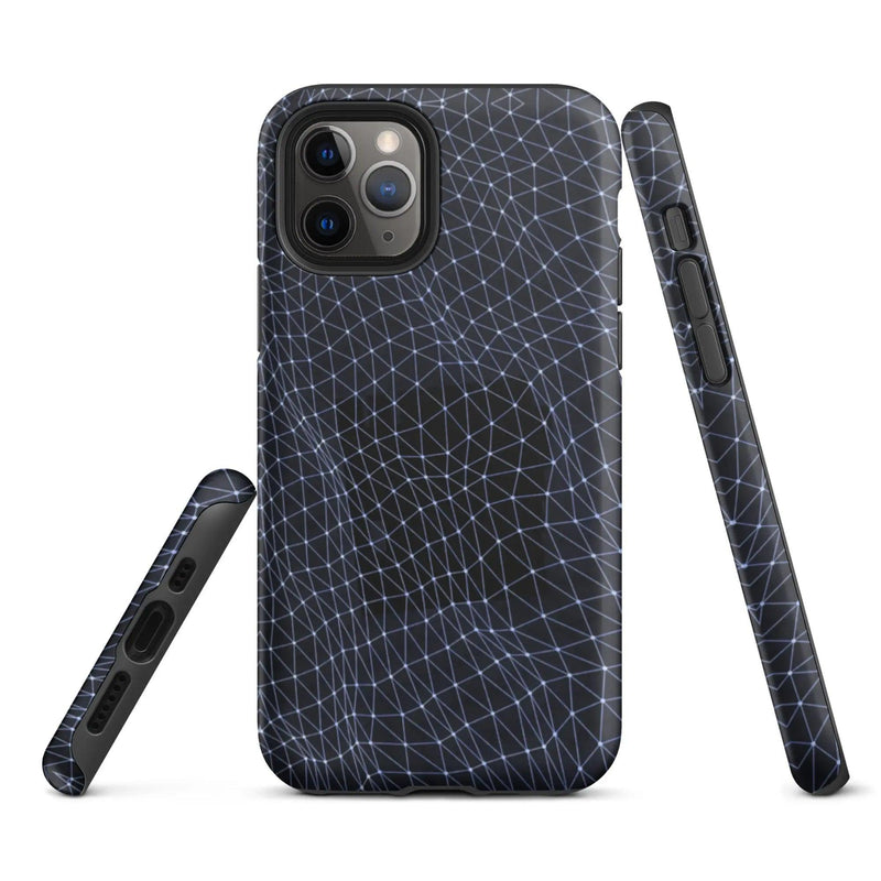Load image into Gallery viewer, Dark Polygon Double Layered Impact Resistant Tough iPhone Case 3D Wrap Matte or Glossy Finish CREATIVETECH