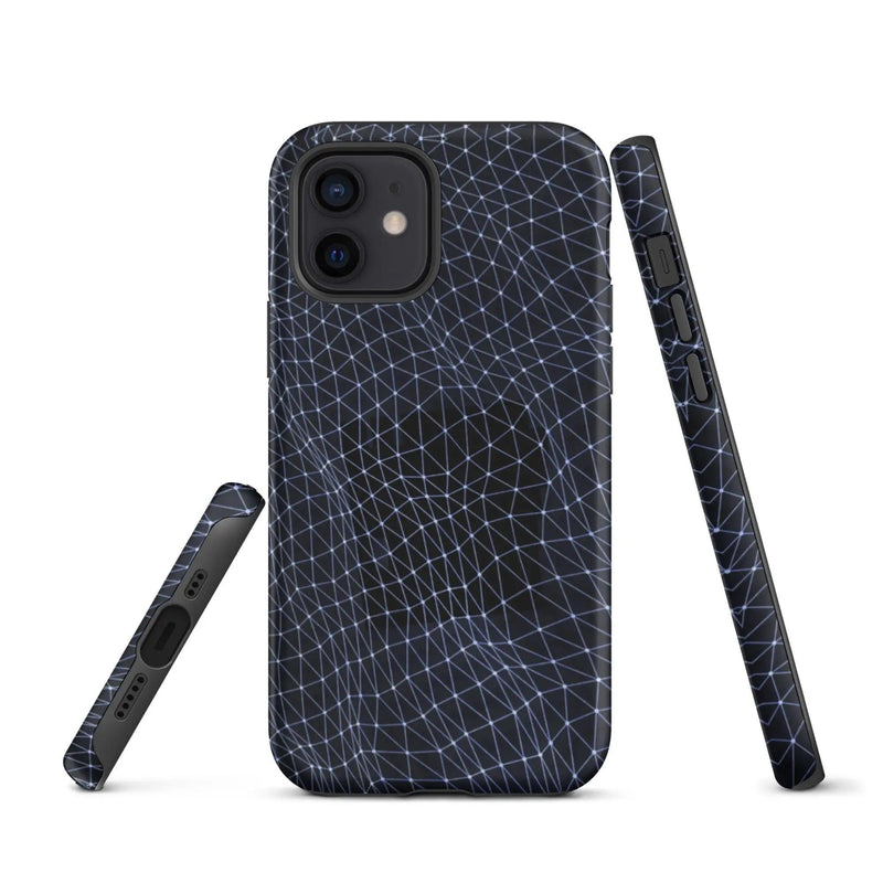 Load image into Gallery viewer, Dark Polygon Double Layered Impact Resistant Tough iPhone Case 3D Wrap Matte or Glossy Finish CREATIVETECH