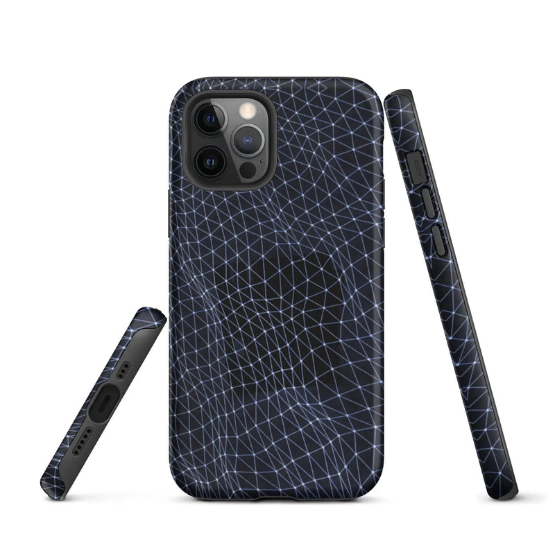 Load image into Gallery viewer, Dark Polygon Double Layered Impact Resistant Tough iPhone Case 3D Wrap Matte or Glossy Finish CREATIVETECH