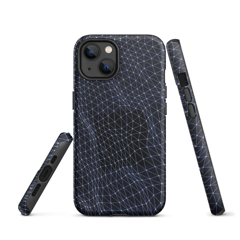 Load image into Gallery viewer, Dark Polygon Double Layered Impact Resistant Tough iPhone Case 3D Wrap Matte or Glossy Finish CREATIVETECH
