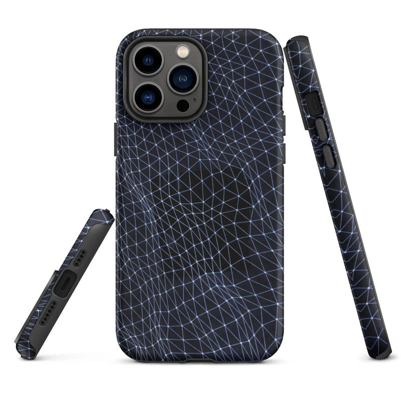 Load image into Gallery viewer, Dark Polygon Double Layered Impact Resistant Tough iPhone Case 3D Wrap Matte or Glossy Finish CREATIVETECH