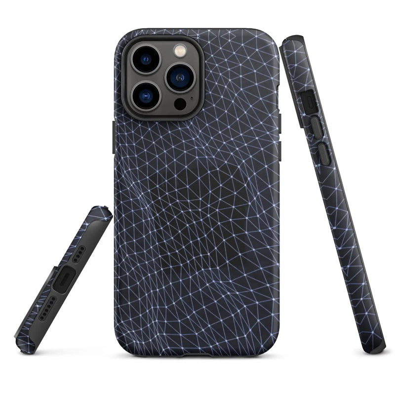 Load image into Gallery viewer, Dark Polygon Double Layered Impact Resistant Tough iPhone Case 3D Wrap Matte or Glossy Finish CREATIVETECH