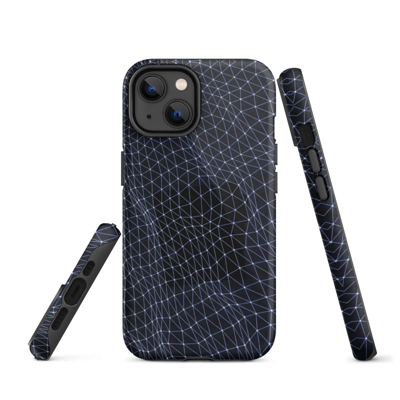 Load image into Gallery viewer, Dark Polygon Double Layered Impact Resistant Tough iPhone Case 3D Wrap Matte or Glossy Finish CREATIVETECH