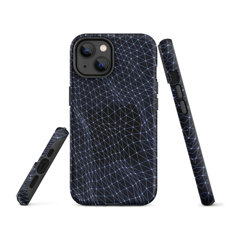 Load image into Gallery viewer, Dark Polygon Double Layered Impact Resistant Tough iPhone Case 3D Wrap Matte or Glossy Finish CREATIVETECH