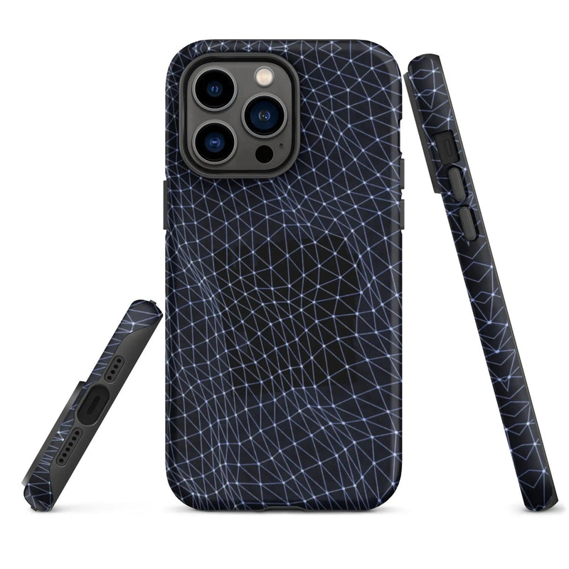 Load image into Gallery viewer, Dark Polygon Double Layered Impact Resistant Tough iPhone Case 3D Wrap Matte or Glossy Finish CREATIVETECH